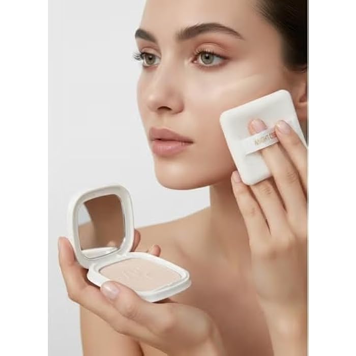 Compact Powder with Sponge – Velvet Matte Pressed Face Powder – 4 Shades for Smooth, Shine-Free Finish – Sets Foundation, Blurs Pores and Imperfections – Ideal for Oily and Combination Skin (103) - Image 3